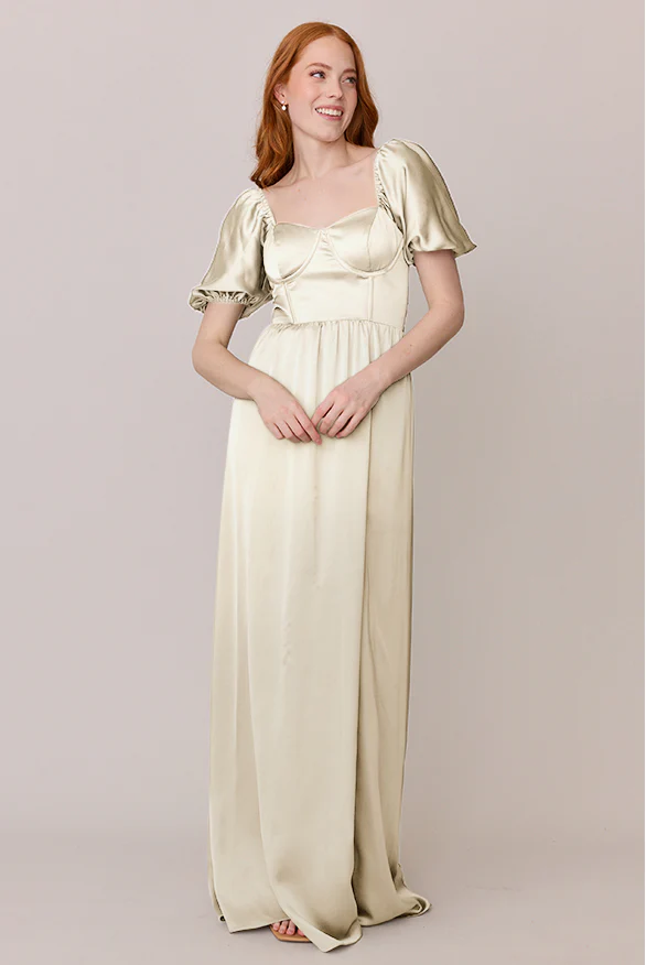 Isabella Satin Dress | Made To Order - Image 68