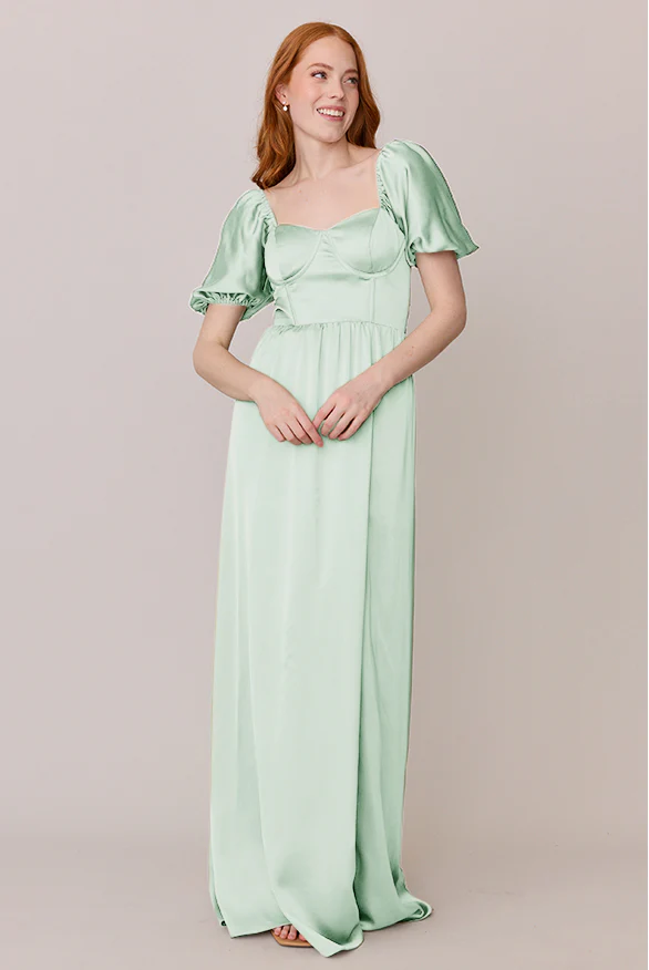 Isabella Satin Dress | Made To Order - Image 74
