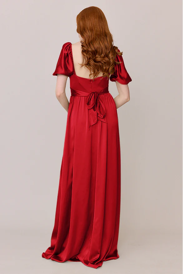 Isabella Satin Dress | Made To Order - Image 77