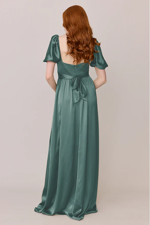 Isabella Satin Dress | Made To Order - Image 85