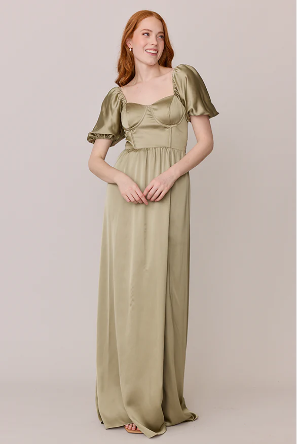 Isabella Satin Dress | Made To Order - Image 92