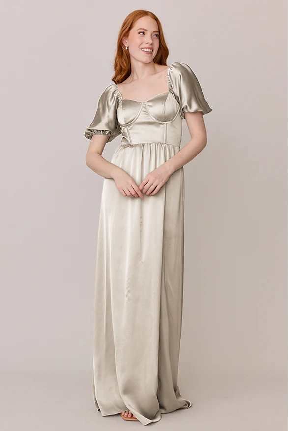 Isabella Satin Dress | Made To Order - Image 96
