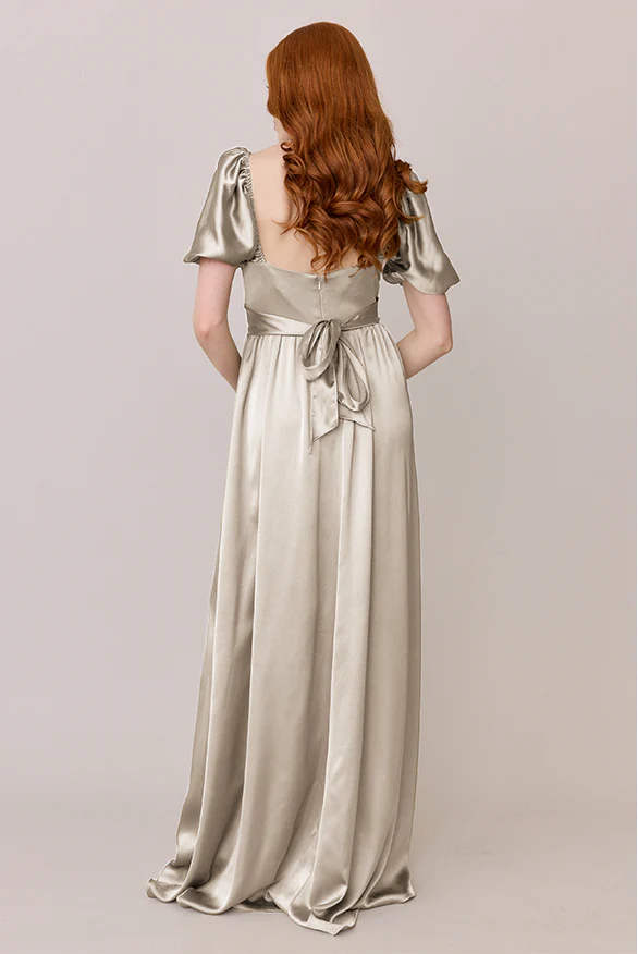Isabella Satin Dress | Made To Order - Image 97