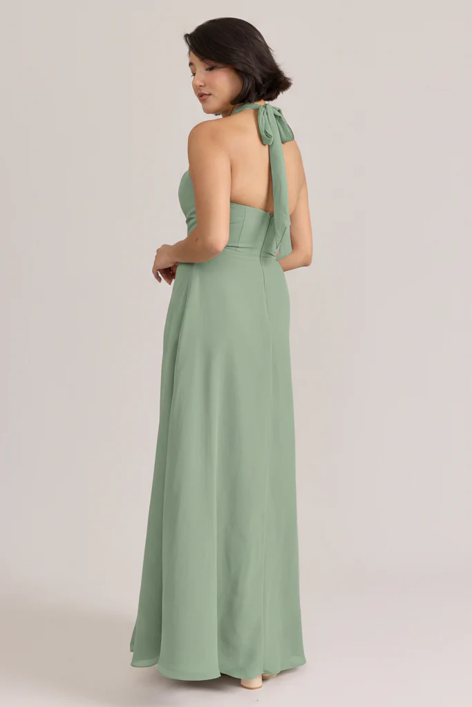 Isla Chiffon Dress | Ready To Ship | Sage - Image 2