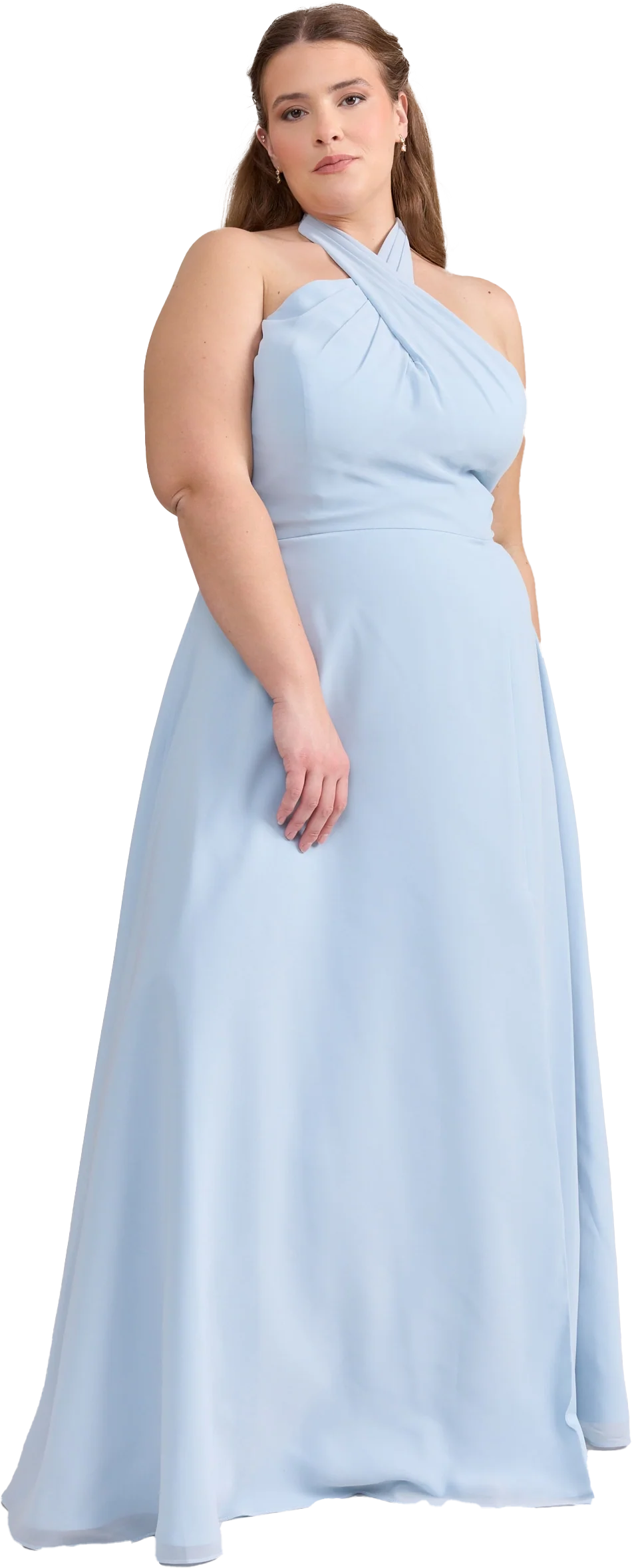 Isla Chiffon Dress | Ready To Ship | Sky Blue - Image 3