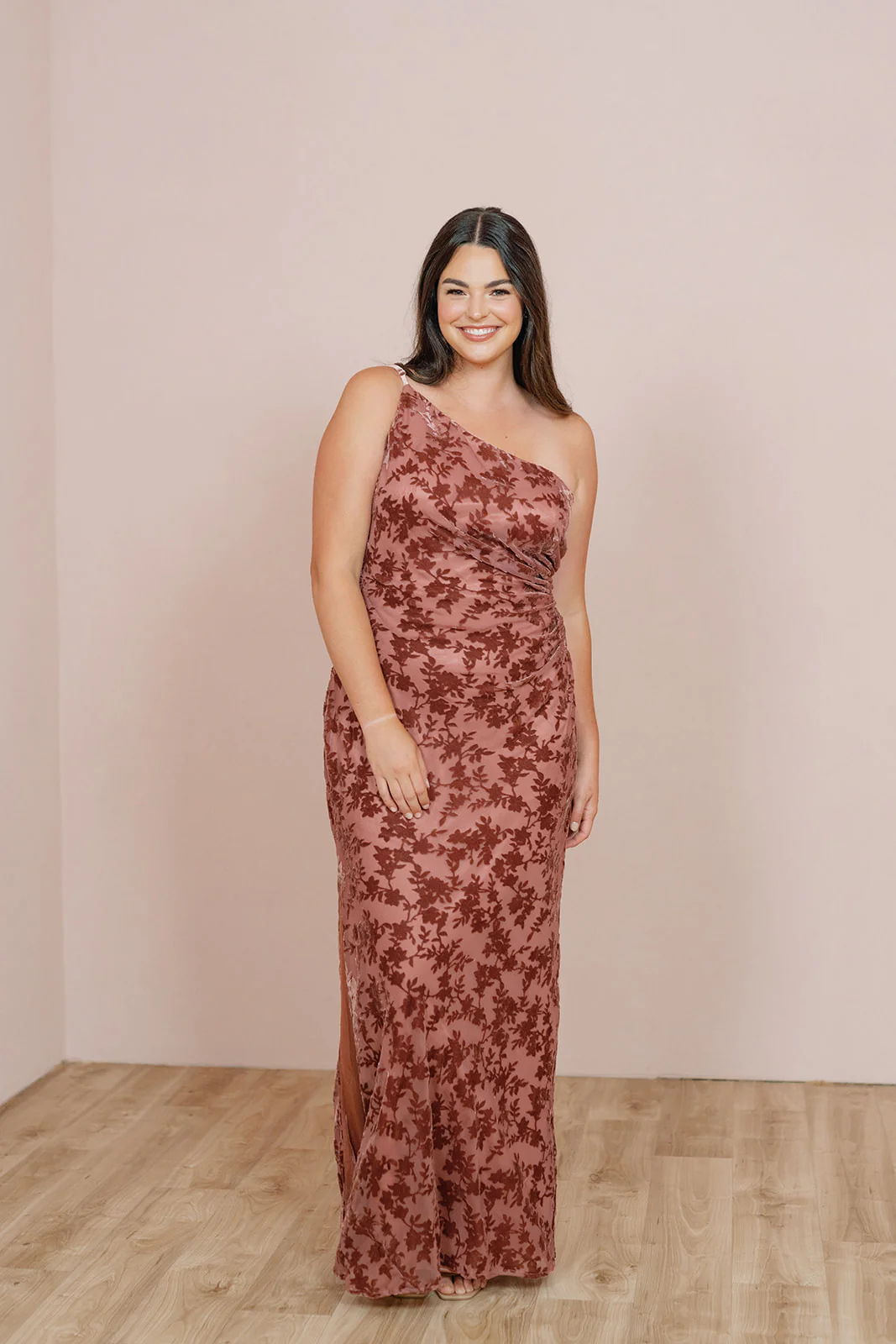 Jade Floral Burnout Velvet Dress | Made To Order - Image 9