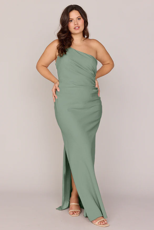 Jade Crepe Dress | Made To Order - Image 155