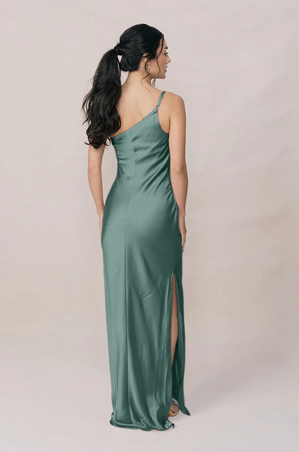 Jade Satin Dress | Made To Order - Image 138
