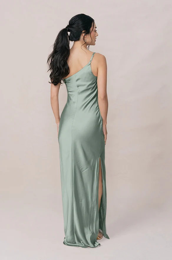 Jade Satin Dress | Made To Order - Image 144
