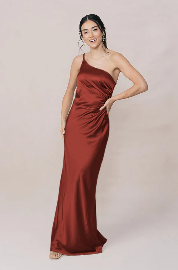 Jade Satin Dress | Made To Order - Image 155