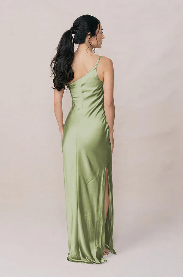 Jade Satin Dress | Made To Order - Image 161