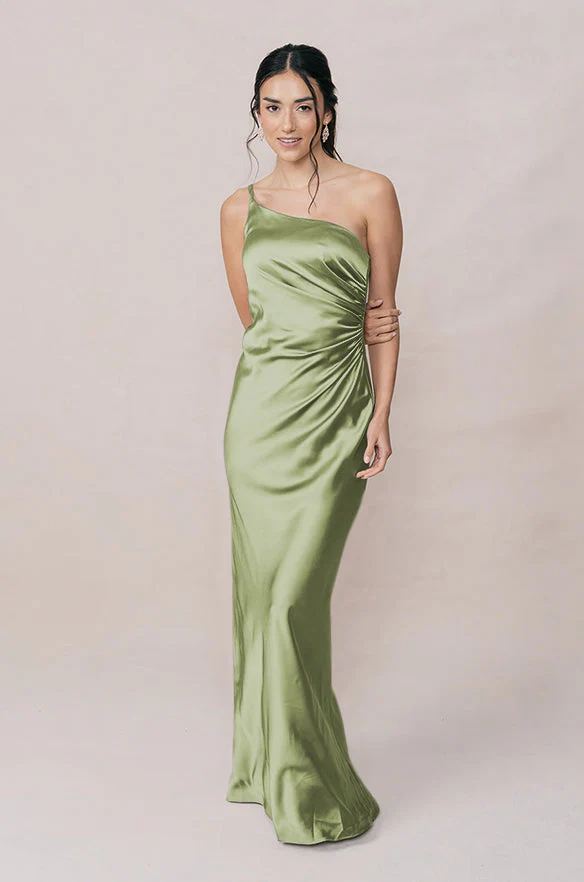Jade Satin Dress | Made To Order - Image 163