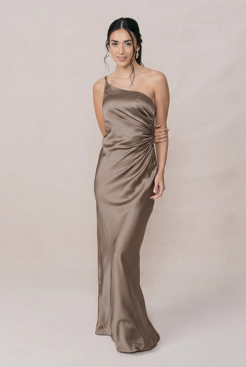 Jade Satin Dress | Made To Order - Image 176
