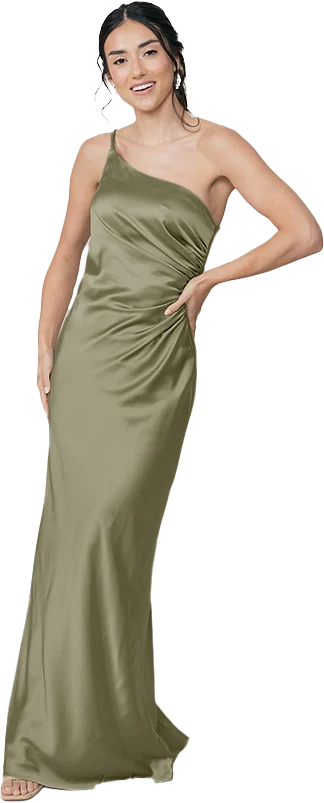Jade Satin Dress | Made To Order - Image 45
