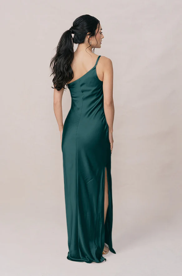 Jade Satin Dress | Made To Order - Image 80