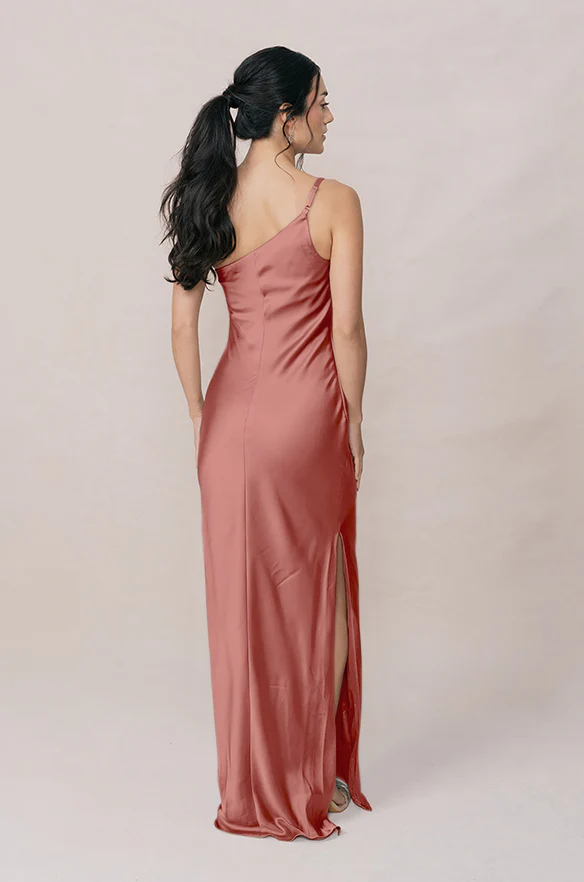 Jade Satin Dress | Made To Order - Image 86