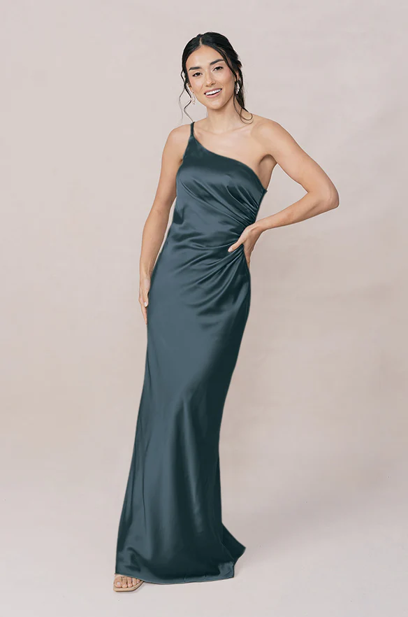 Jade Satin Dress | Made To Order - Image 93