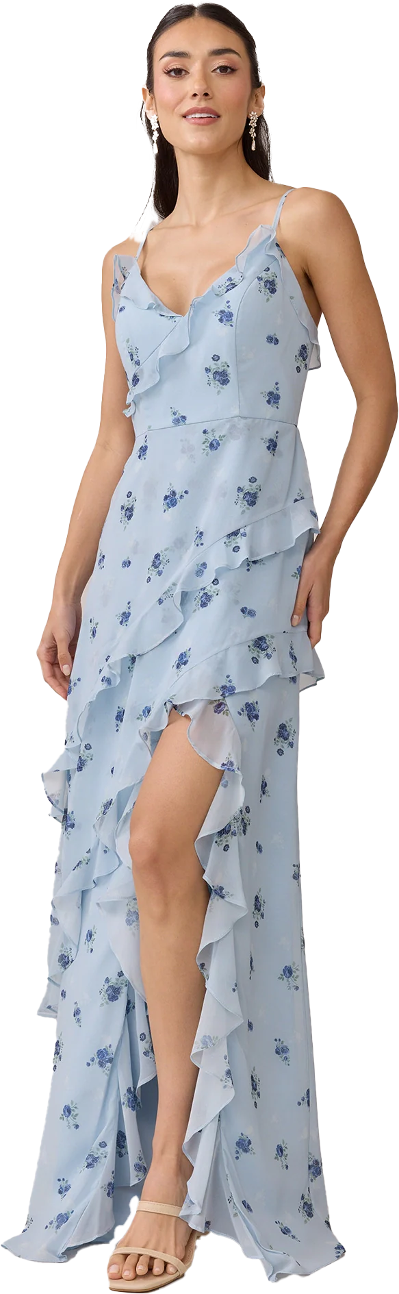 Jules Chiffon Floral Print Dress | Made To Order - Image 14