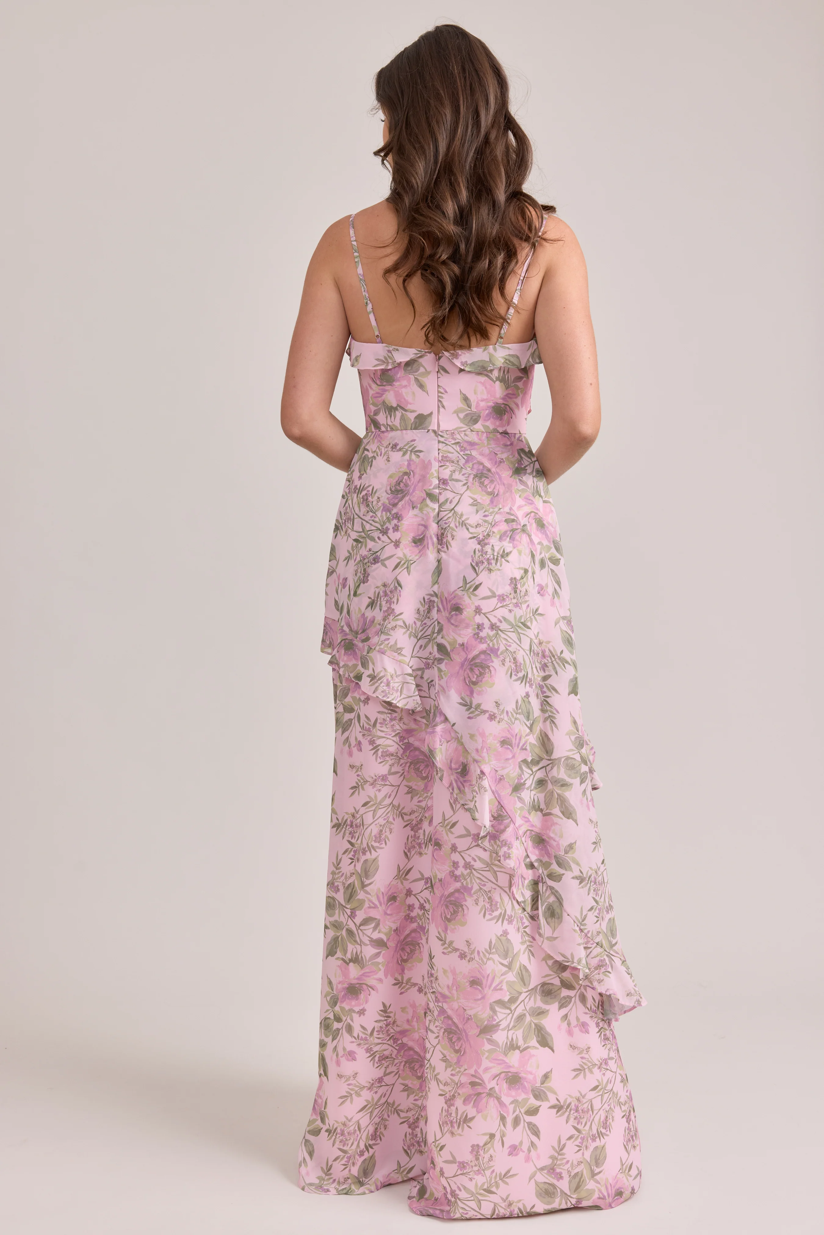 Jules Chiffon Floral Print Dress | Made To Order - Image 17