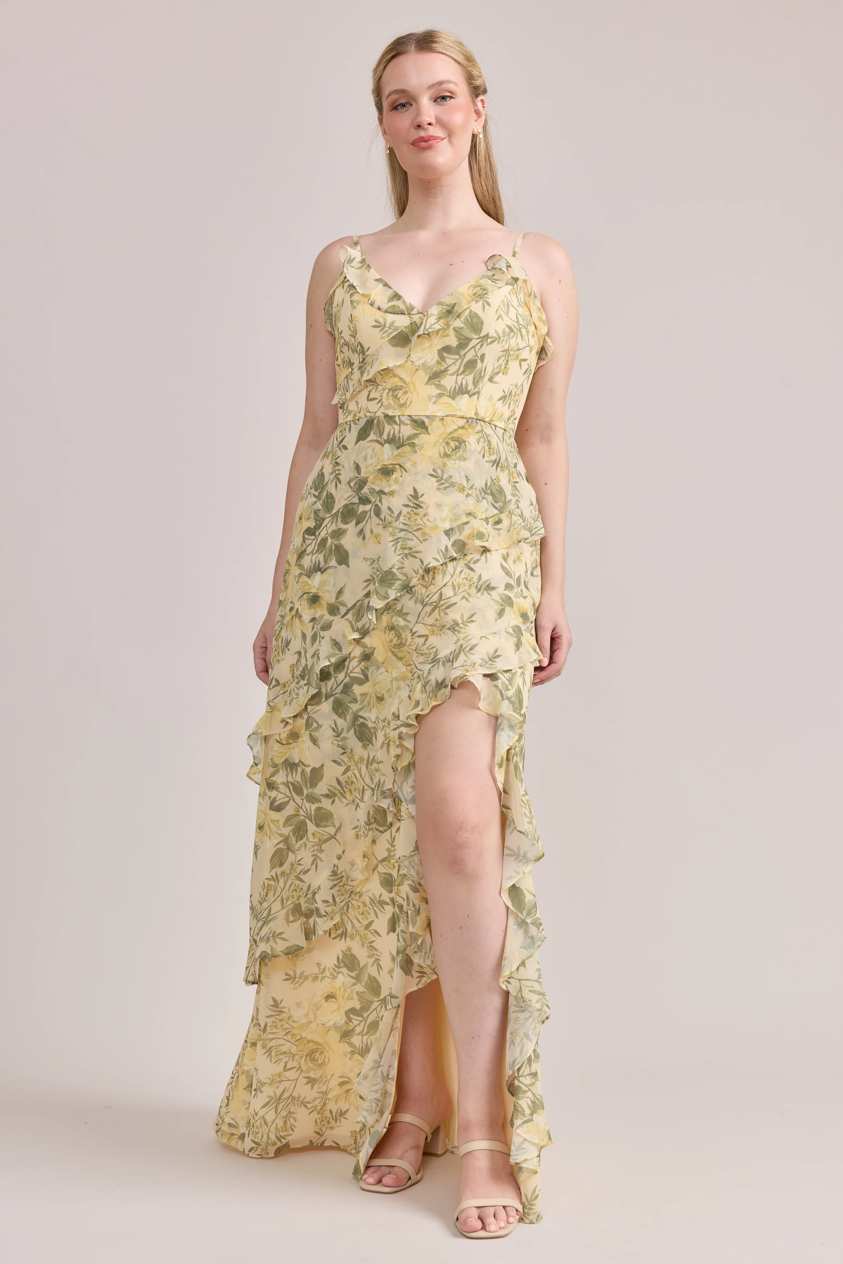 Jules Chiffon Floral Print Dress | Made To Order - Image 31