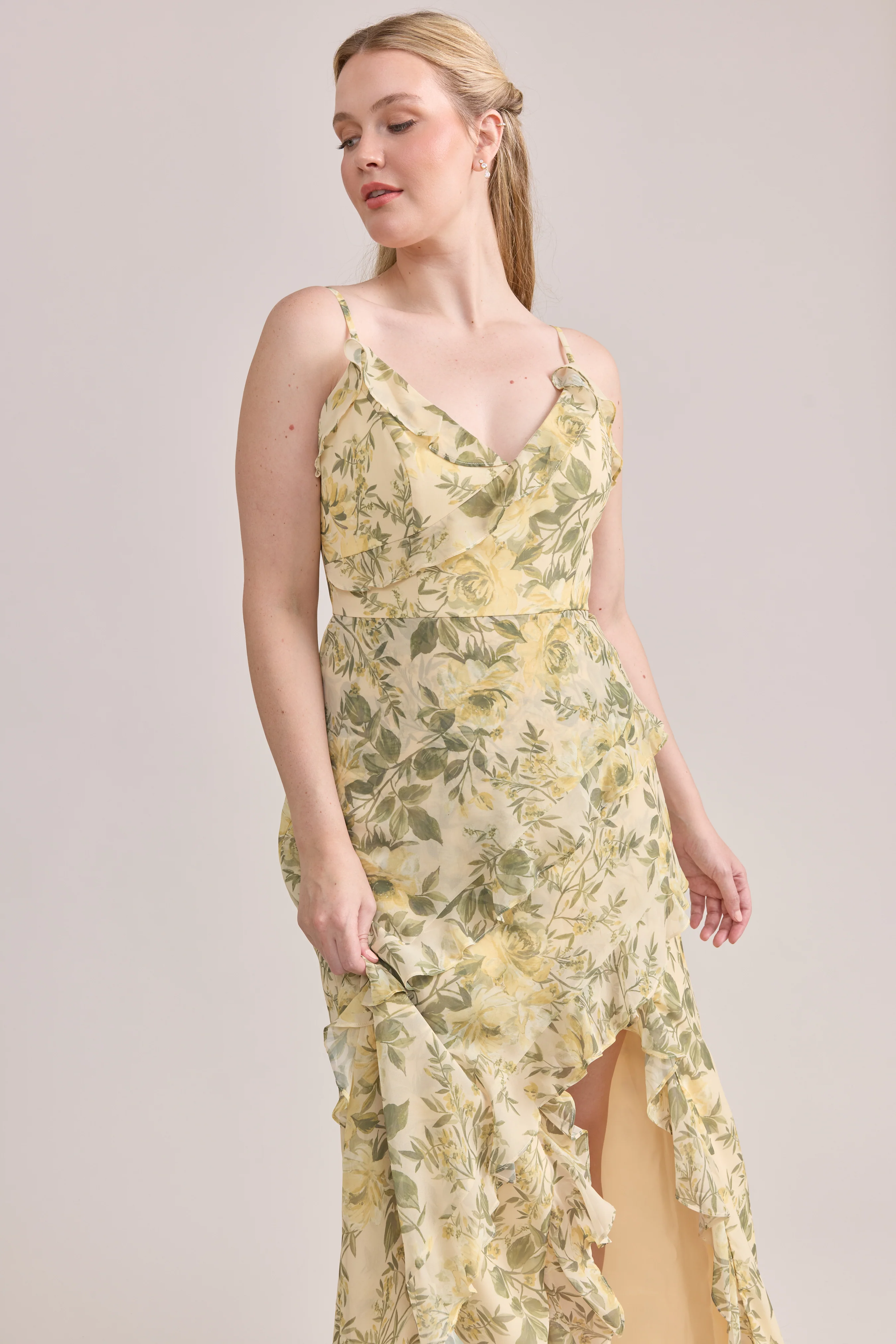 Jules Chiffon Floral Print Dress | Made To Order - Image 33