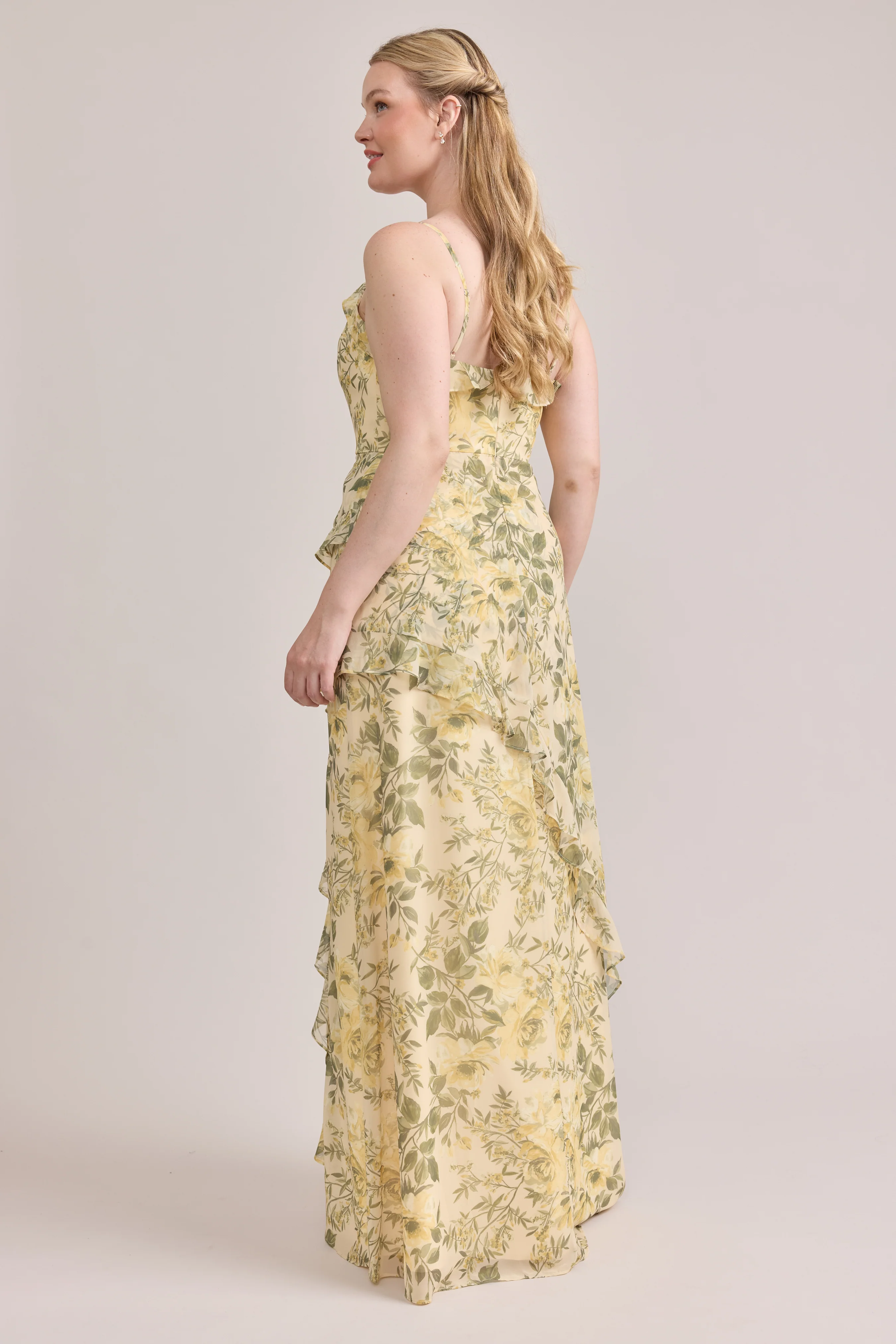 Jules Chiffon Floral Print Dress | Made To Order - Image 34