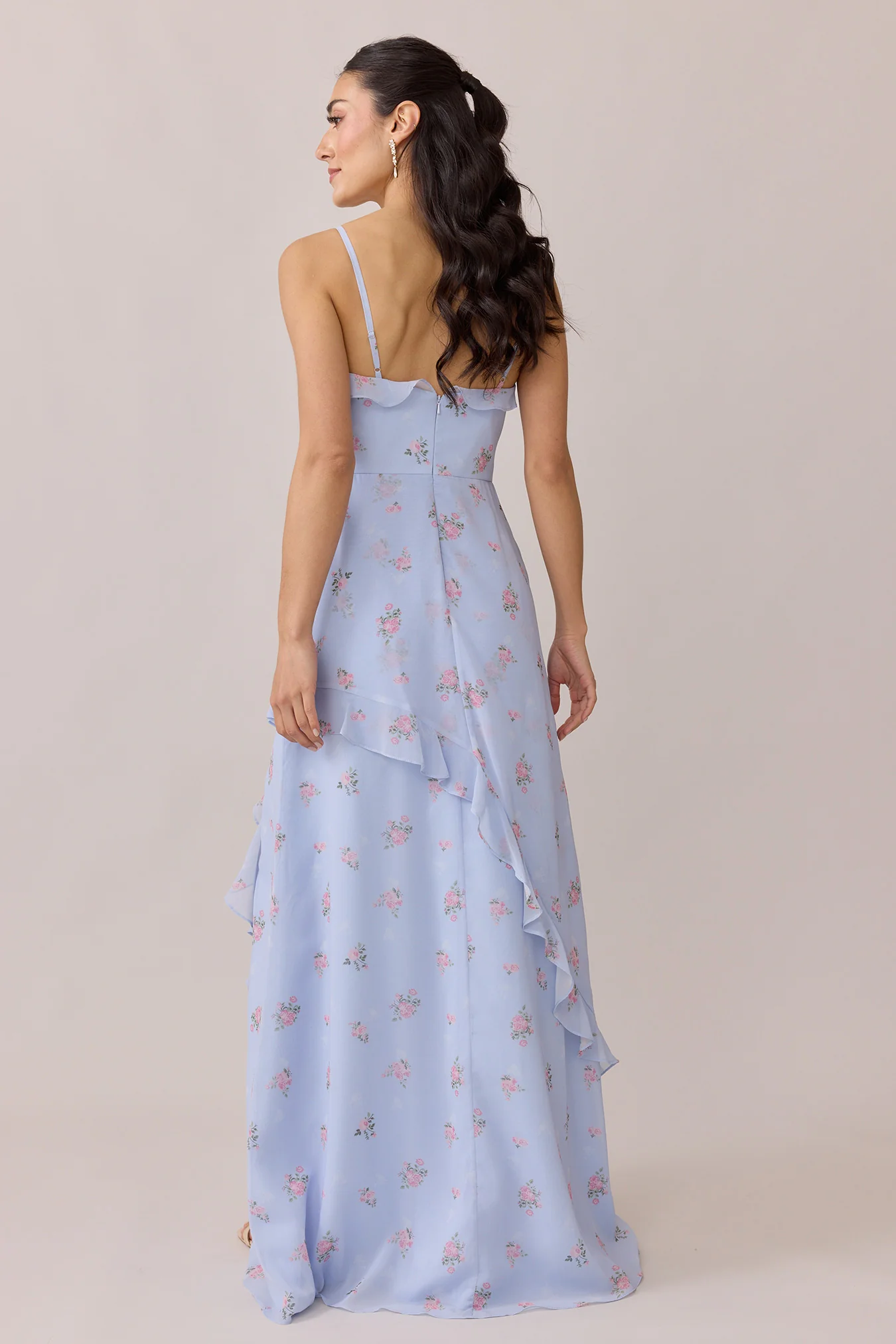 Jules Chiffon Floral Print Dress | Made To Order - Image 4