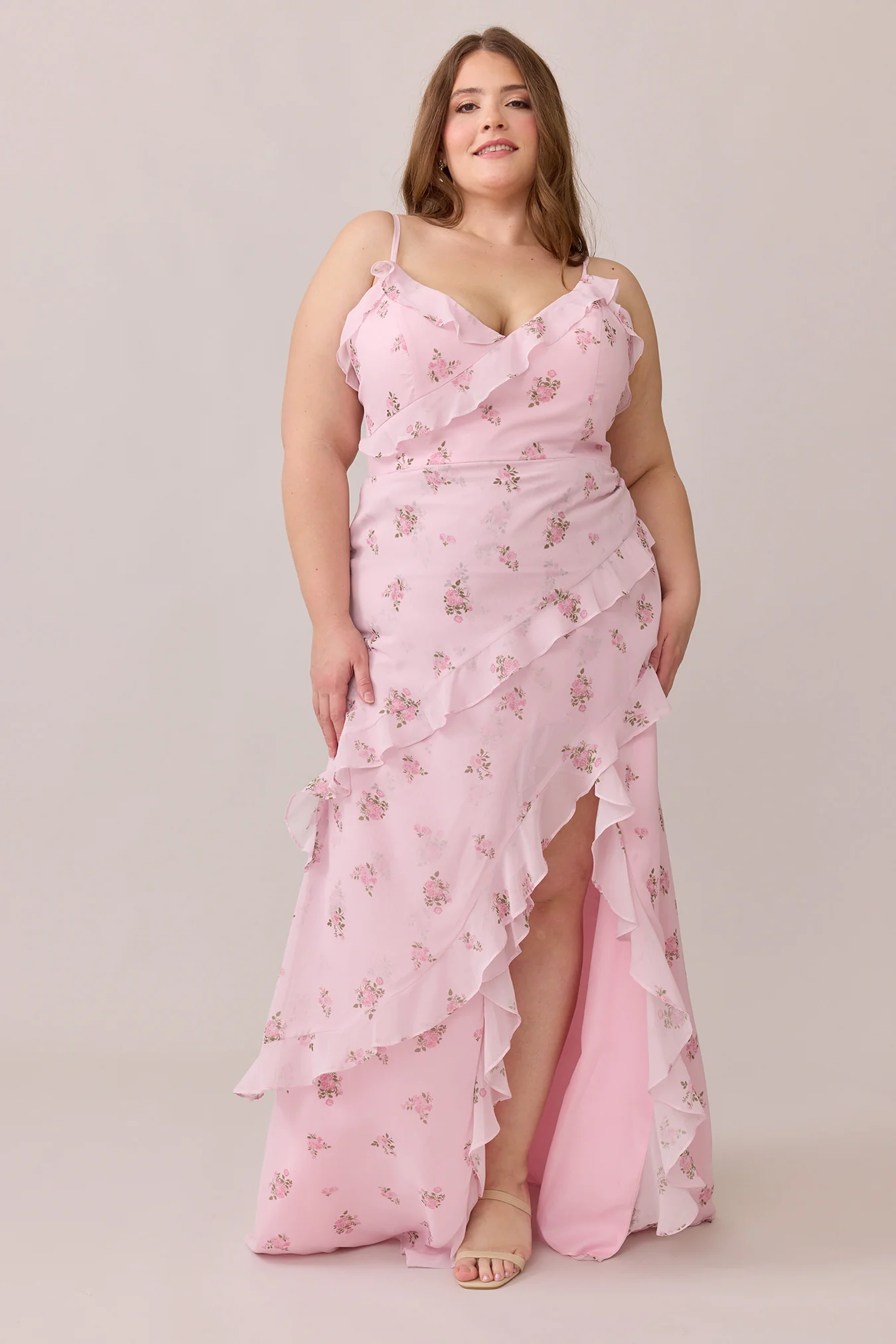 Jules Chiffon Floral Print Dress | Made To Order - Image 5