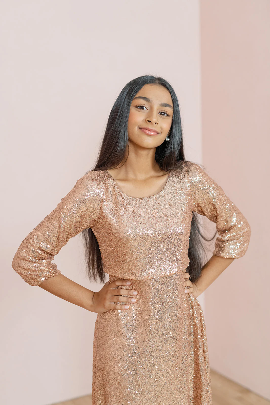 Juniors Addison Sequin Dress | Made To Order - Image 3