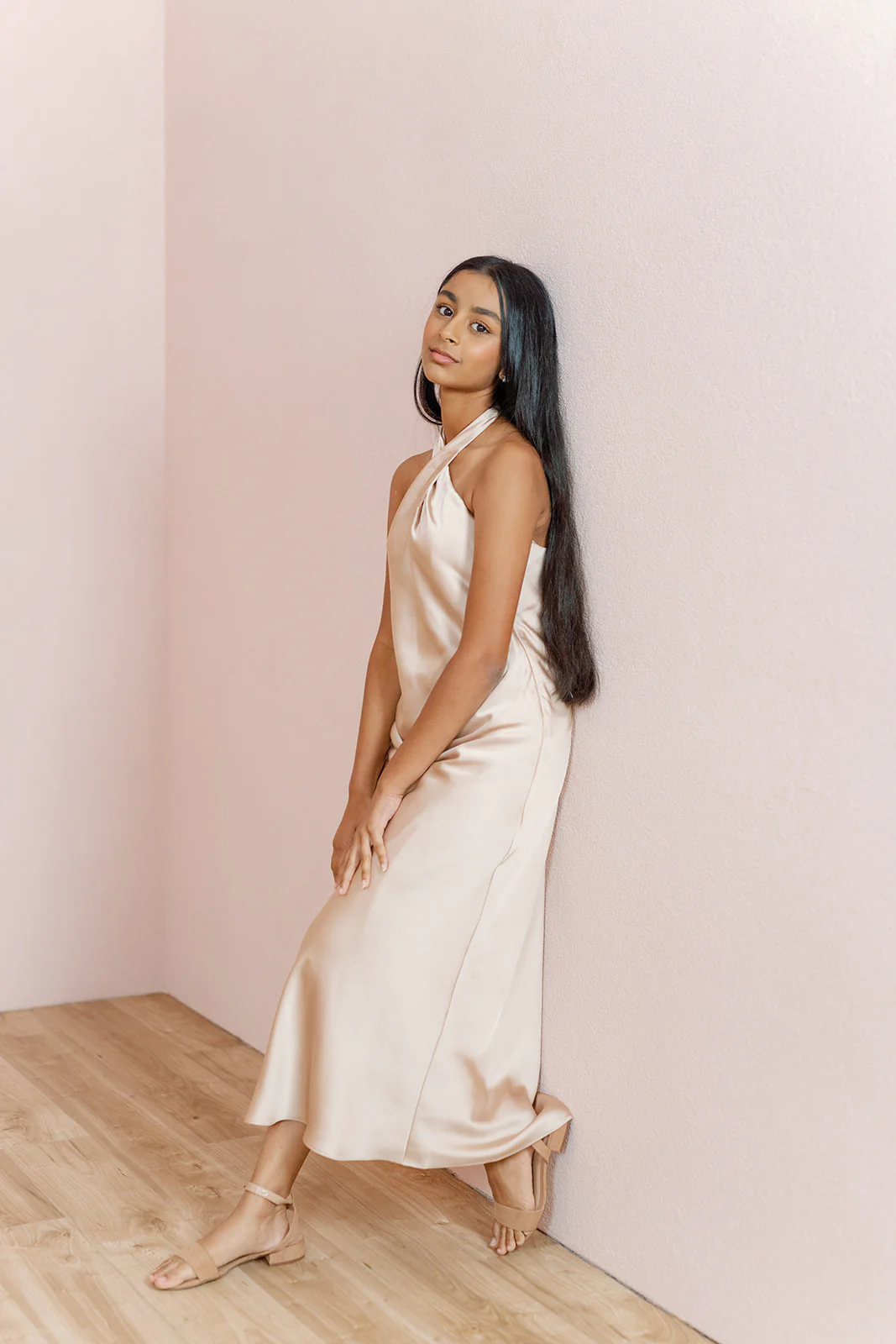 Juniors Athena Satin Dress | Made To Order - Image 4