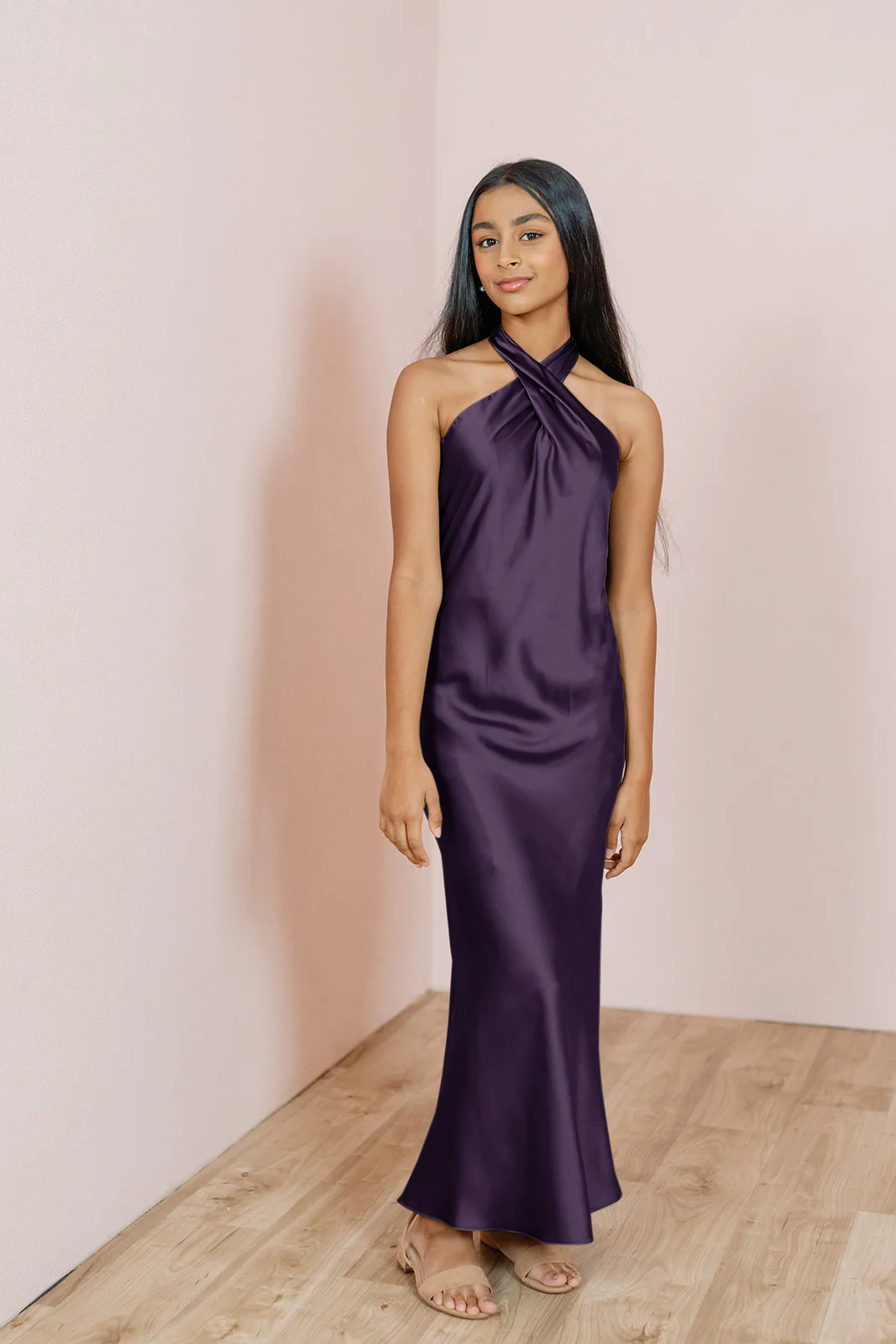 Juniors Athena Satin Dress | Made To Order - Image 42