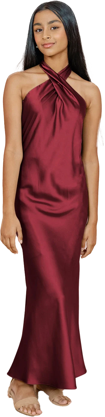Juniors Athena Satin Dress | Made To Order - Image 58