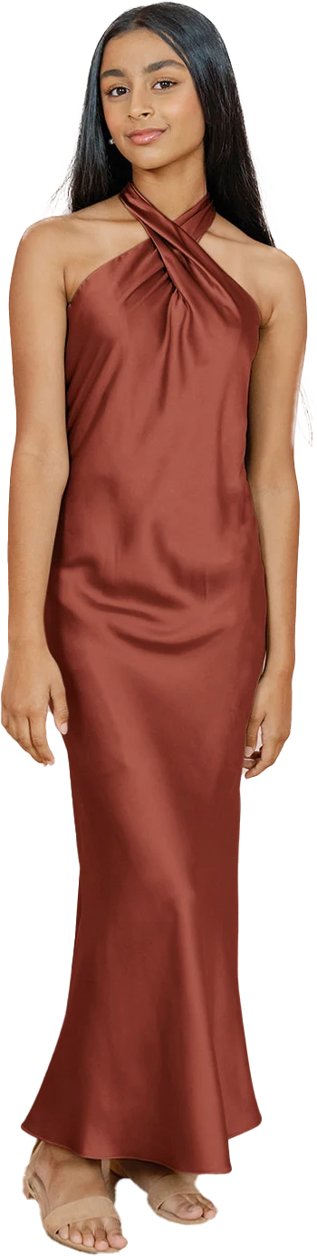 Juniors Athena Satin Dress | Made To Order - Image 59