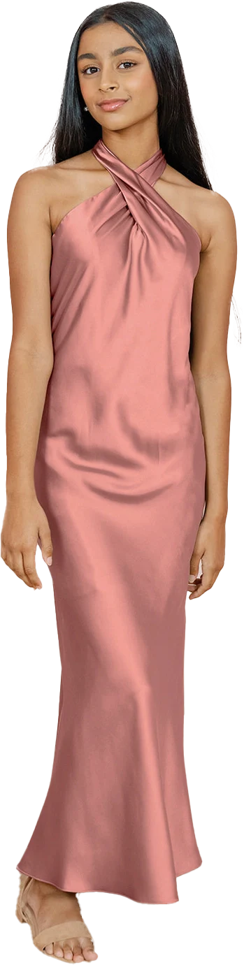 Juniors Athena Satin Dress | Made To Order - Image 63