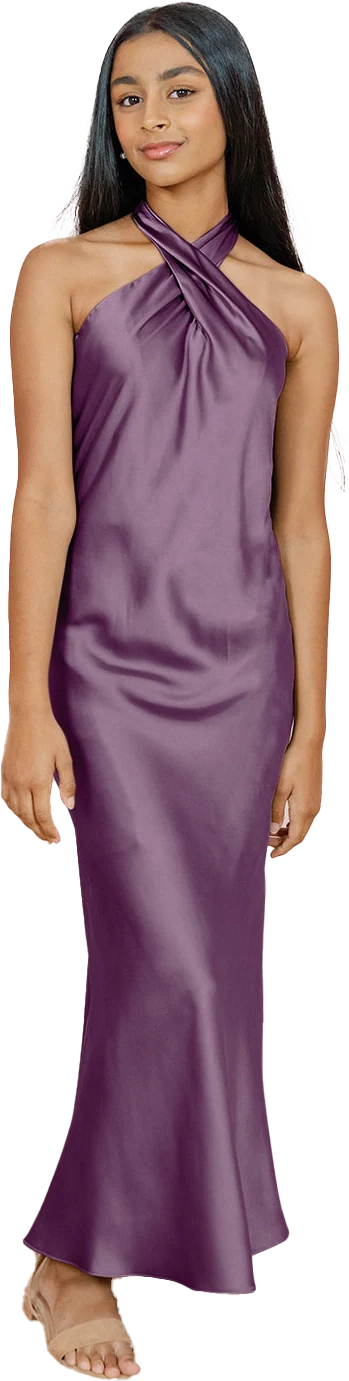 Juniors Athena Satin Dress | Made To Order - Image 64