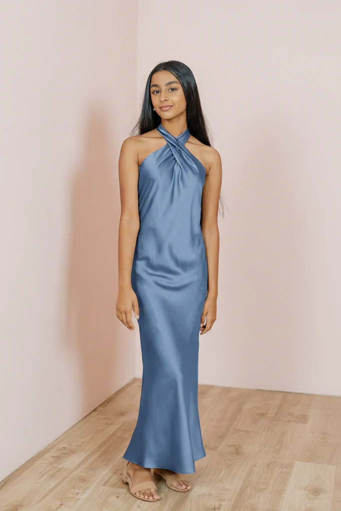 Juniors Athena Satin Dress | Made To Order - Image 86