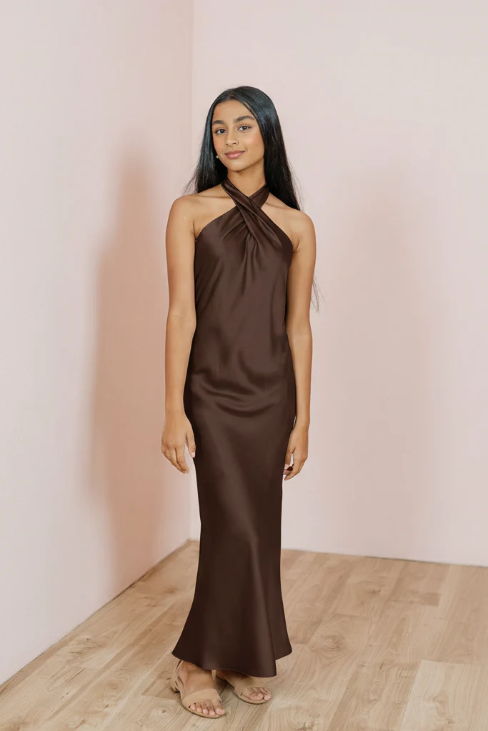 Juniors Athena Satin Dress | Made To Order - Image 87