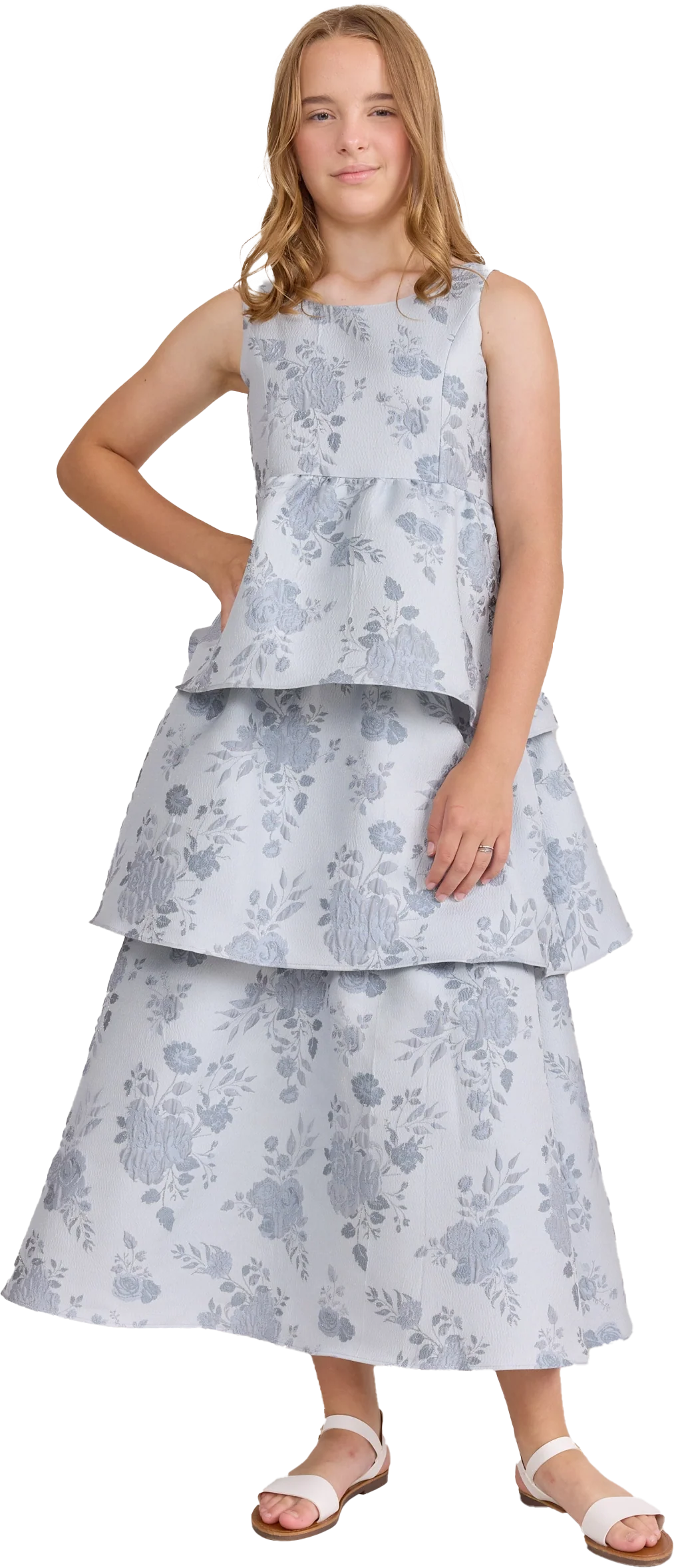 Juniors Georgia Jacquard Dress | Made To Order - Image 18