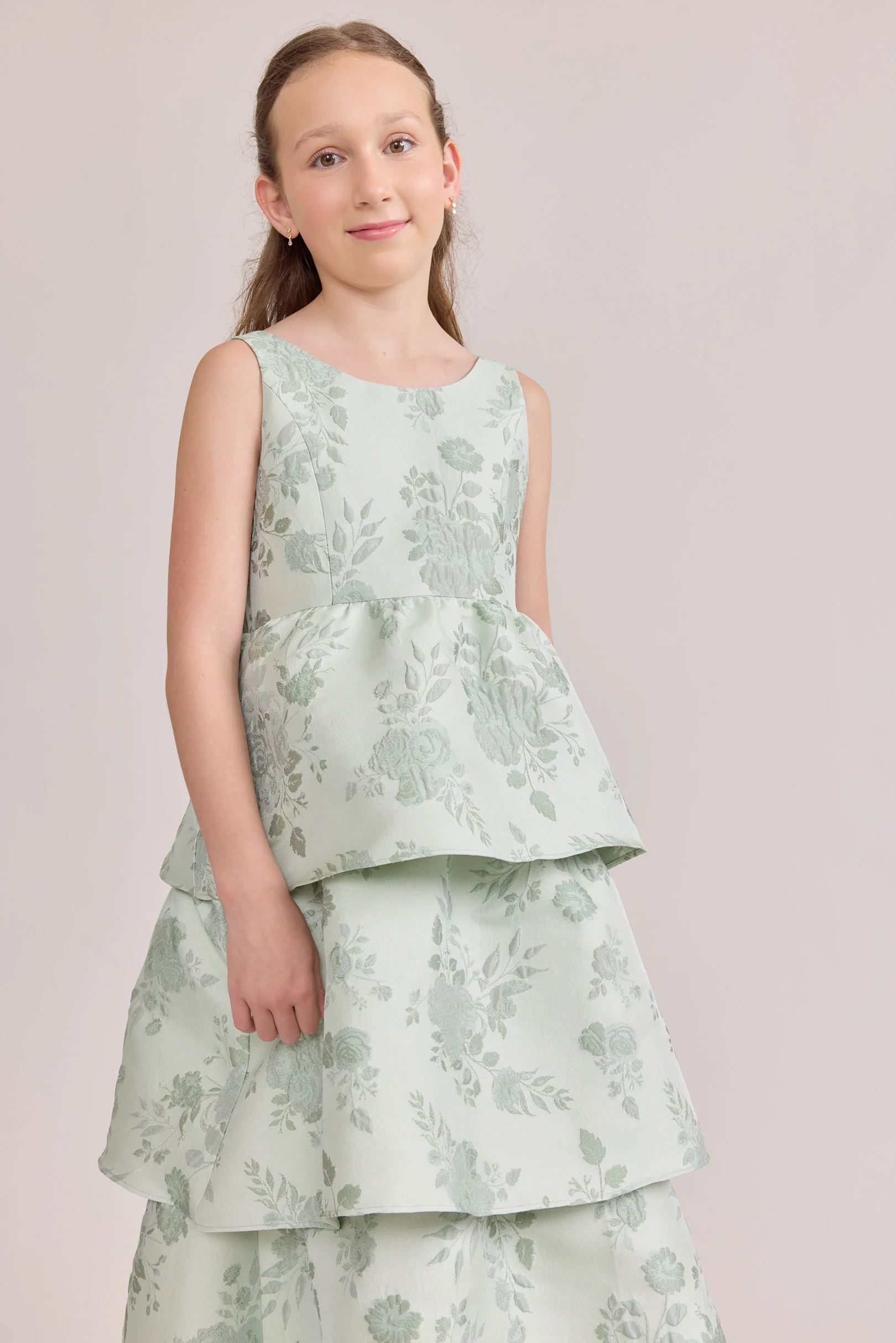 Juniors Georgia Jacquard Dress | Made To Order - Image 3