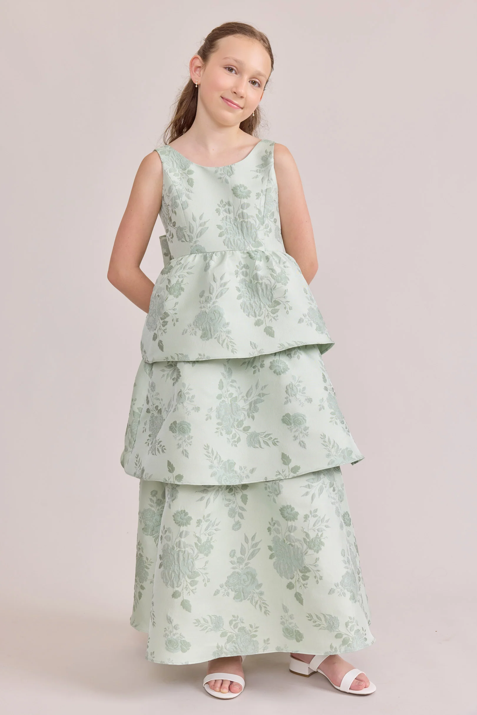 Juniors Georgia Jacquard Dress | Made To Order - Image 4