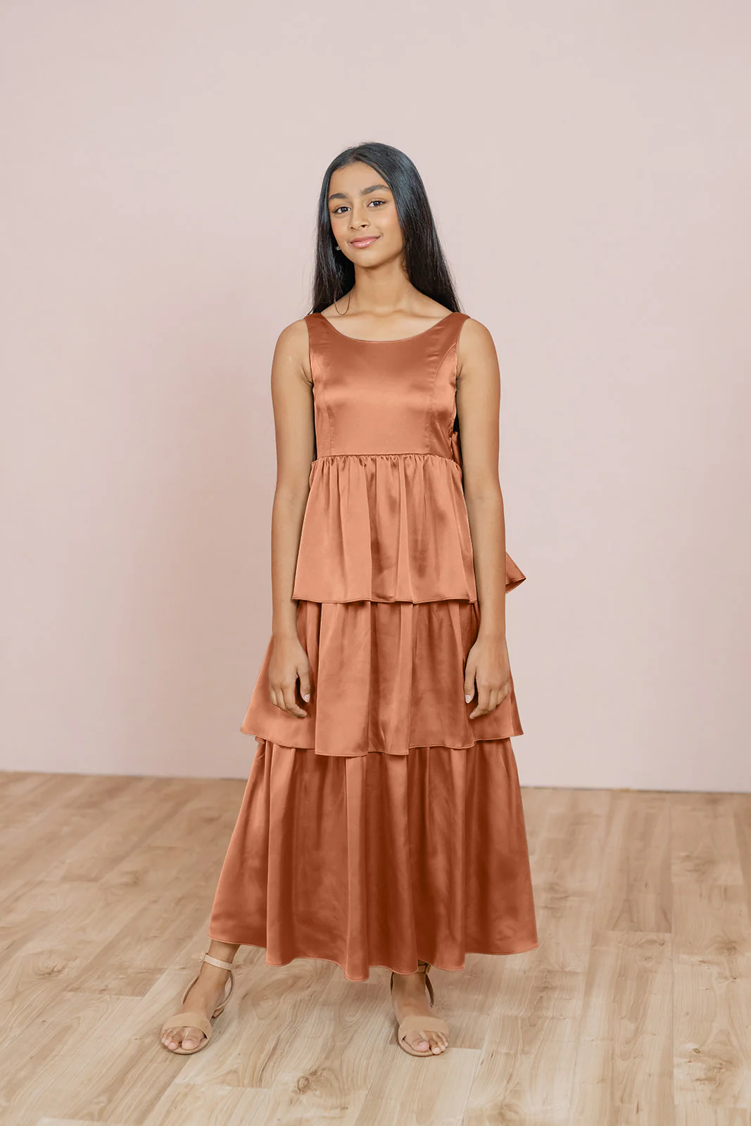 Juniors Georgia Satin Dress | Made To Order - Image 10