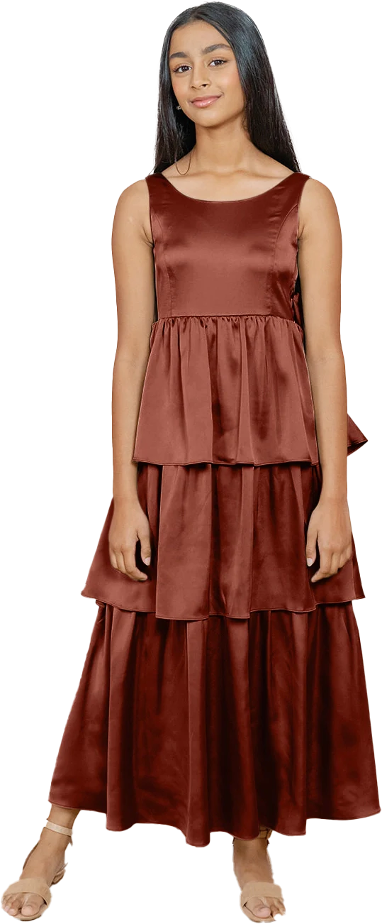 Juniors Georgia Satin Dress | Made To Order - Image 101