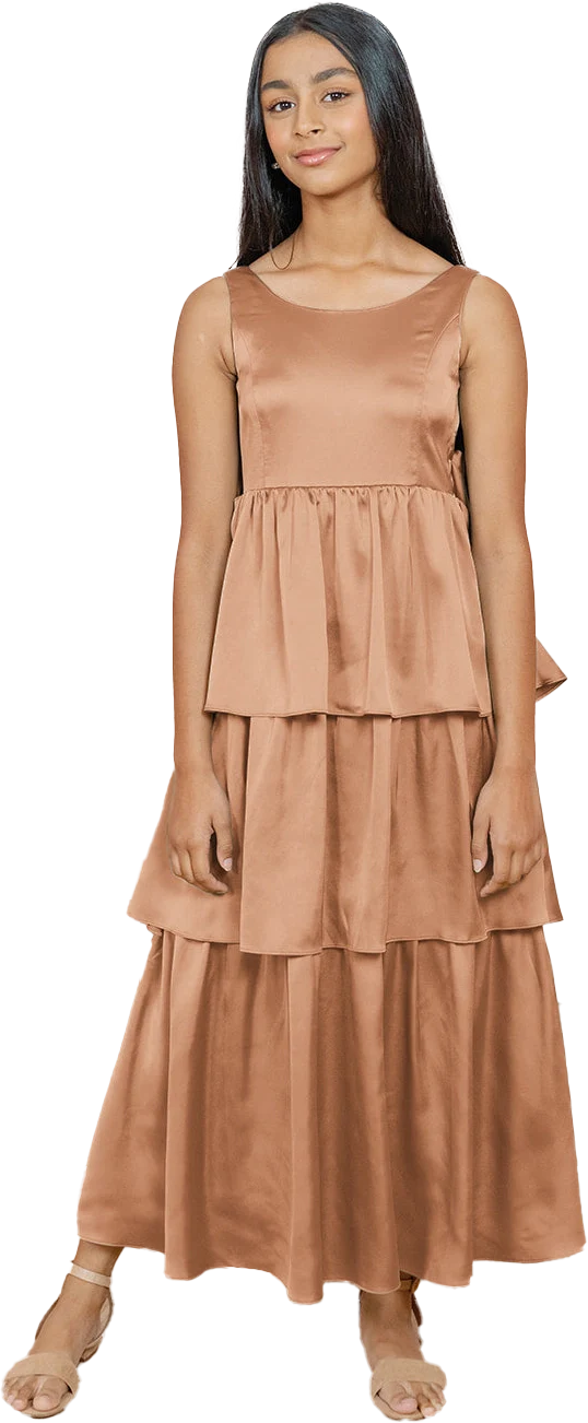 Juniors Georgia Satin Dress | Made To Order - Image 102