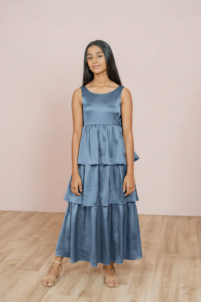 Juniors Georgia Satin Dress | Made To Order - Image 107
