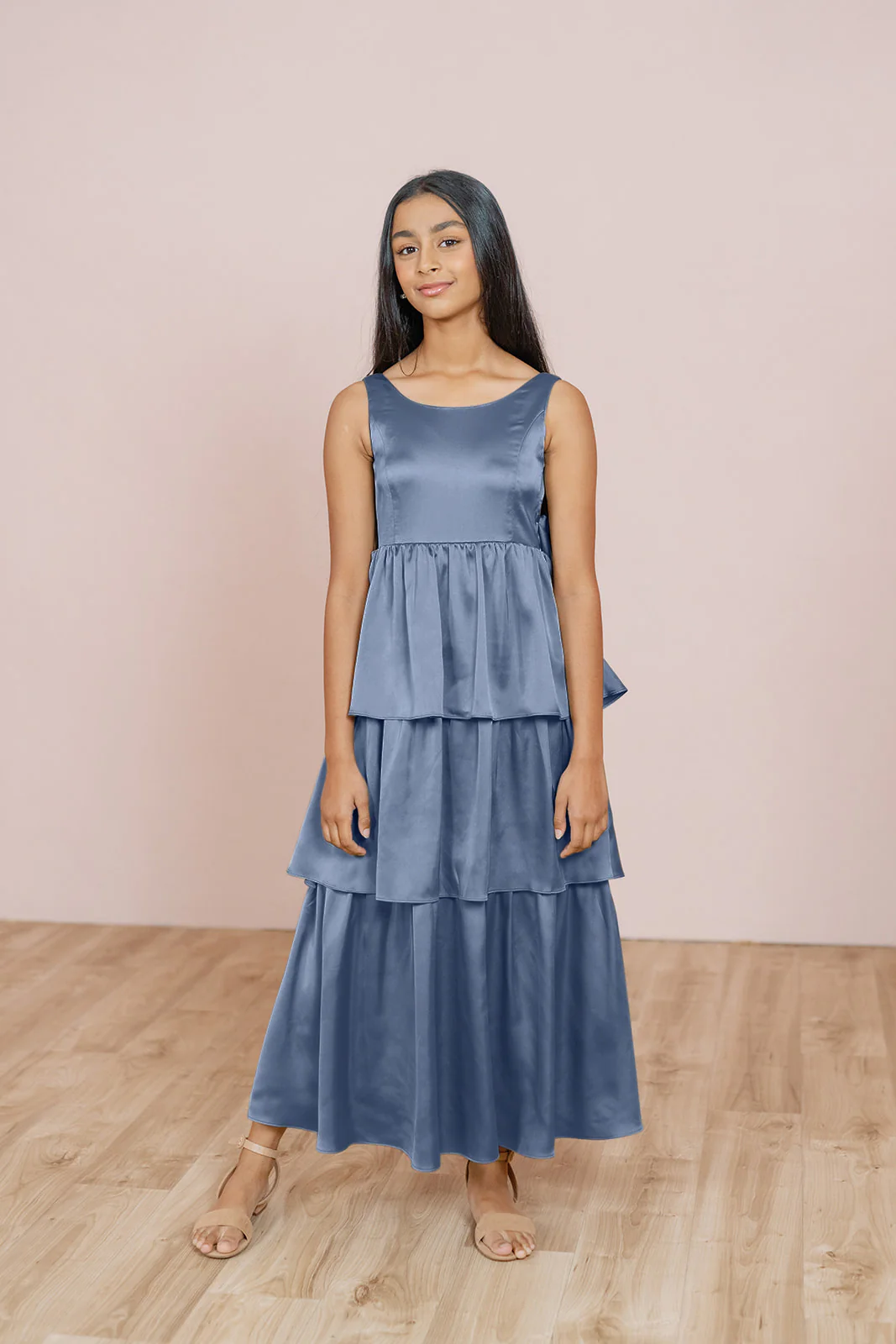 Juniors Georgia Satin Dress | Made To Order - Image 15