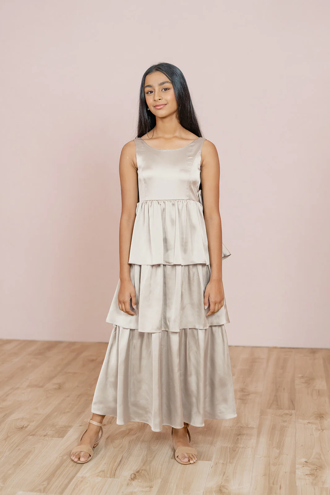 Juniors Georgia Satin Dress | Made To Order - Image 24