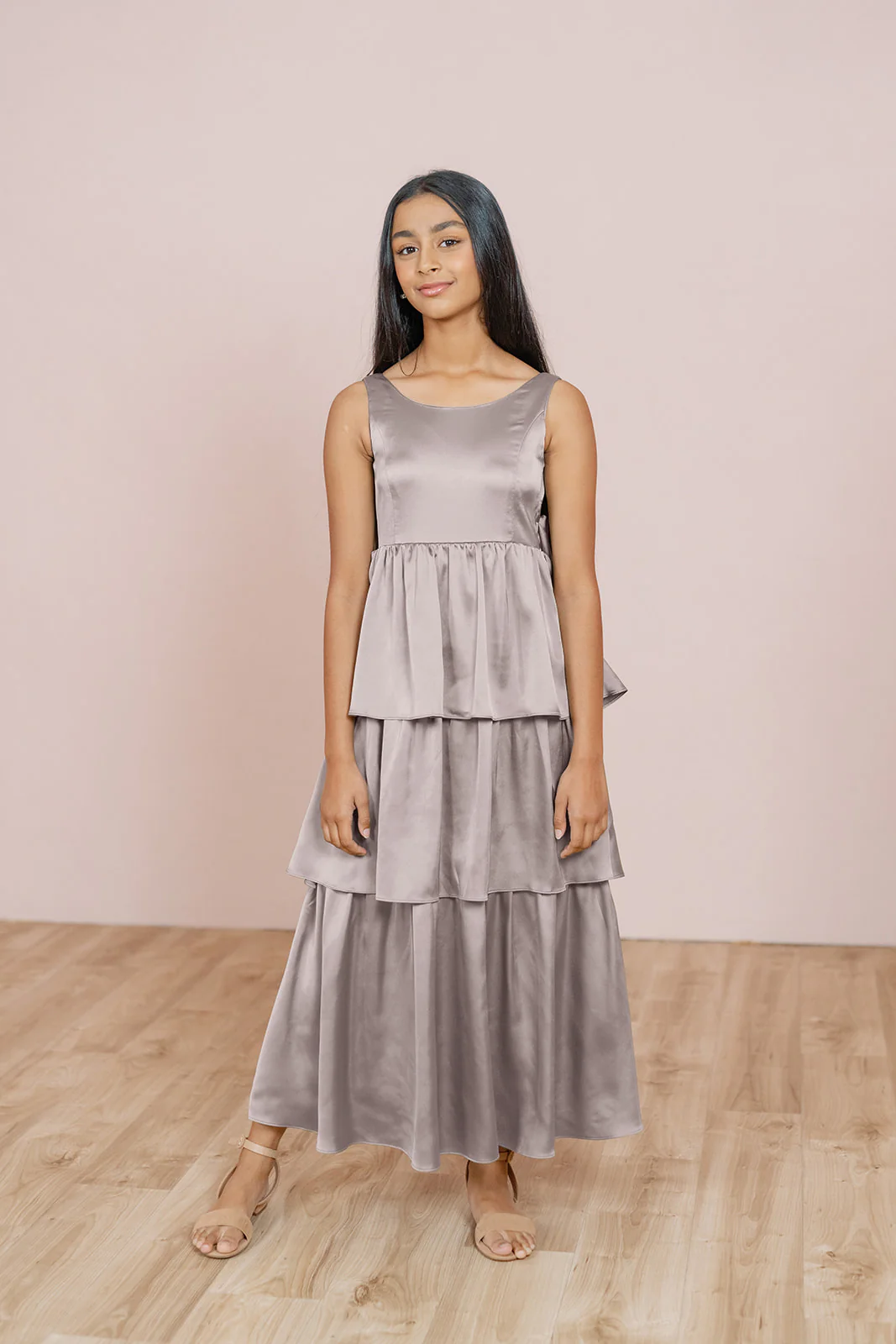 Juniors Georgia Satin Dress | Made To Order - Image 25