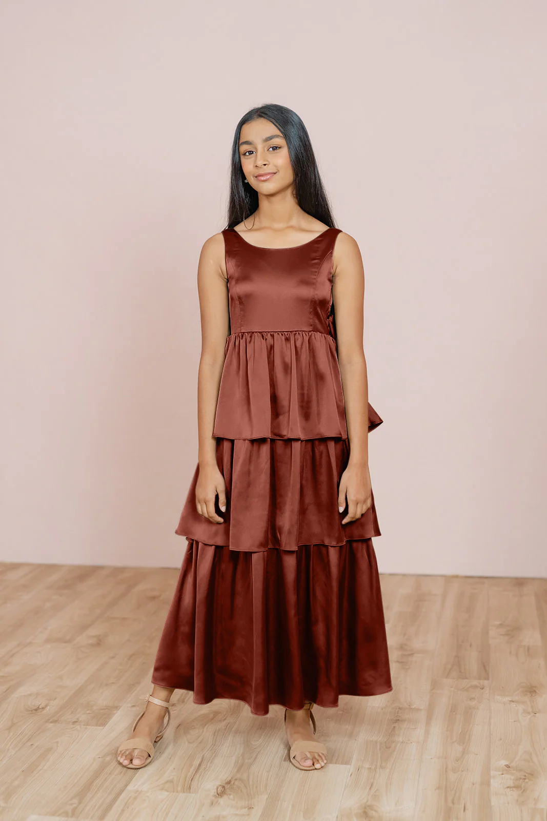 Juniors Georgia Satin Dress | Made To Order - Image 26