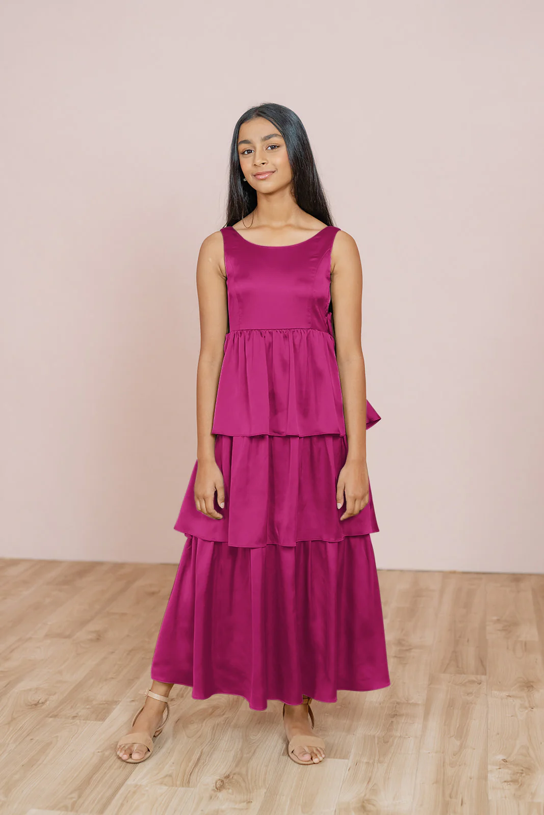 Juniors Georgia Satin Dress | Made To Order - Image 36