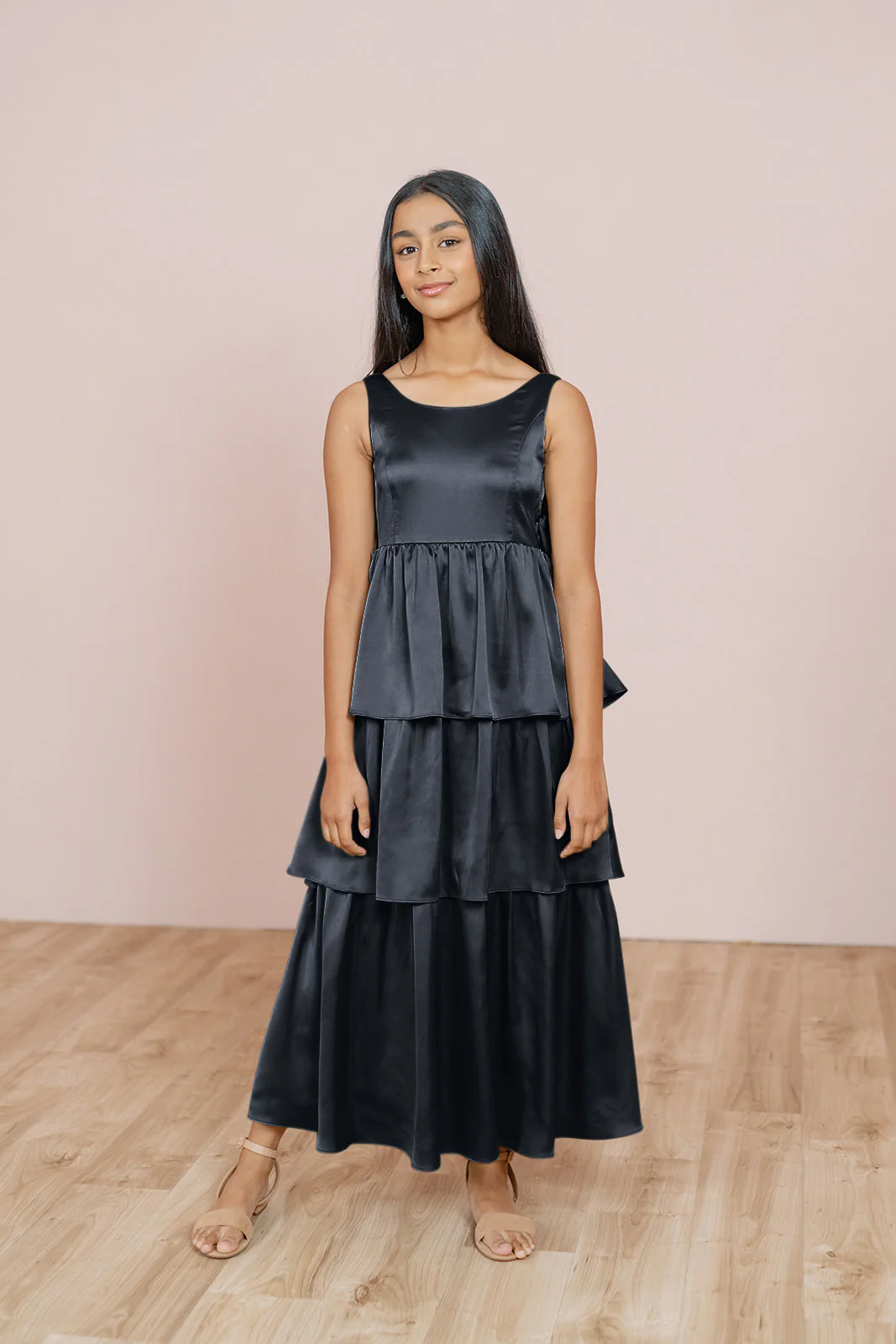 Juniors Georgia Satin Dress | Made To Order - Image 5